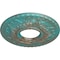 Ekena Millwork Hurley Medallion (Canopies up to 7 1/4"), 22 1/8"OD x 7 1/4"ID x 1 3/4"P, Copper Green Patina CM26HUCGS - alternate 2